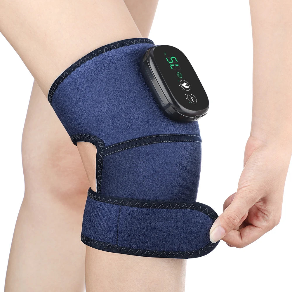 Electric Heated Vibration Knee Massage 3 in 1 Massager for Shoulder Elbow Hot Compress Relieve Muscle Fatigue Blood Circulation